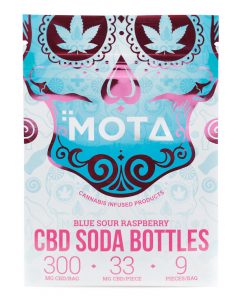 Mota – CBD Blue Raspberry Soda Bottles (300mg CBD)