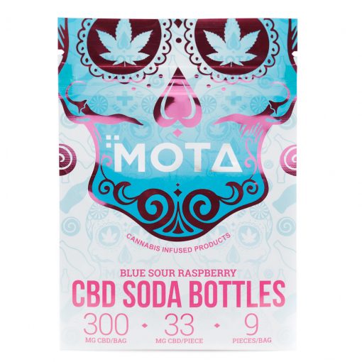 Mota – CBD Blue Raspberry Soda Bottles (300mg CBD)