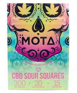 Mota – CBD Sour Squares (300mg CBD)