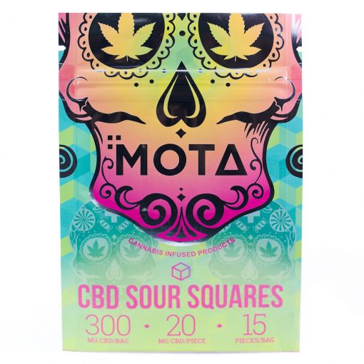 Mota – CBD Sour Squares (300mg CBD)