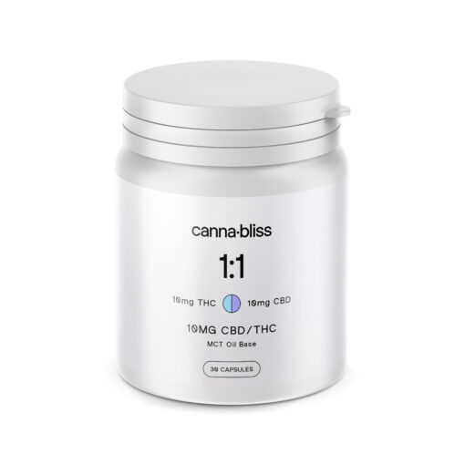 Canna Bliss 1:1 Capsules - 10mg THC/CBD (30 pack)