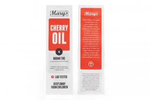 Mary's Cherry Oil 1G (800mg THC)