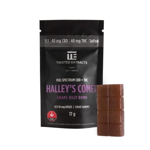 Twisted Extracts – Halley's Comet Jelly Bomb (40mg THC + 40mg CBD)