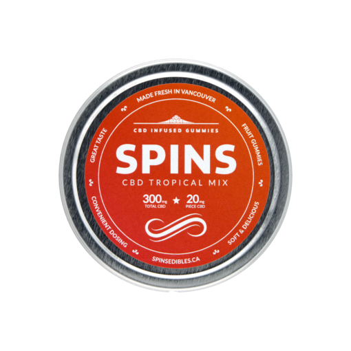 SPINS - 300mg CBD Tropical Gummies